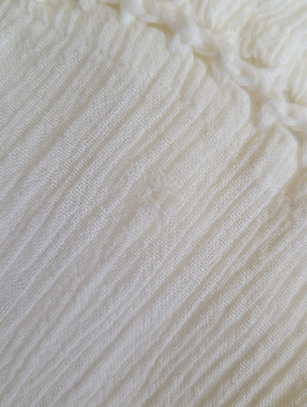 Mix Nouveau | Vintage White Knit & Tiered Boho Dress - Picture 6 of 8